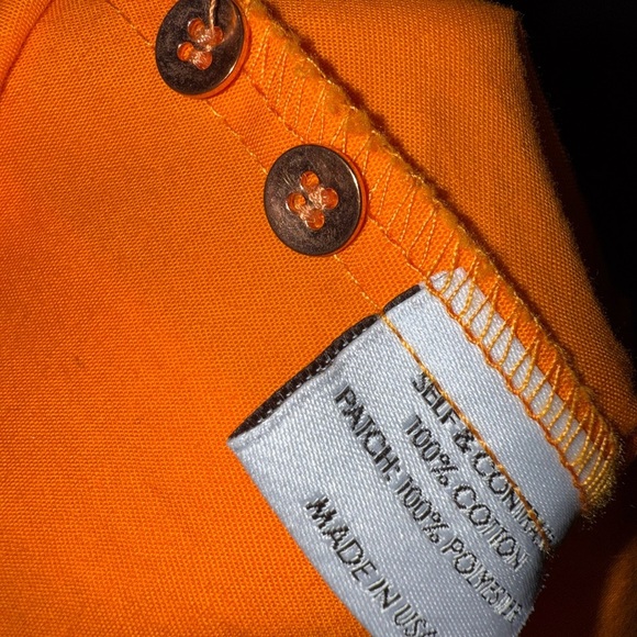 McKenna Quinn PIPER LONG SLEEVE SHIRT IN BLAZE ORANGE - Picture 5 of 5